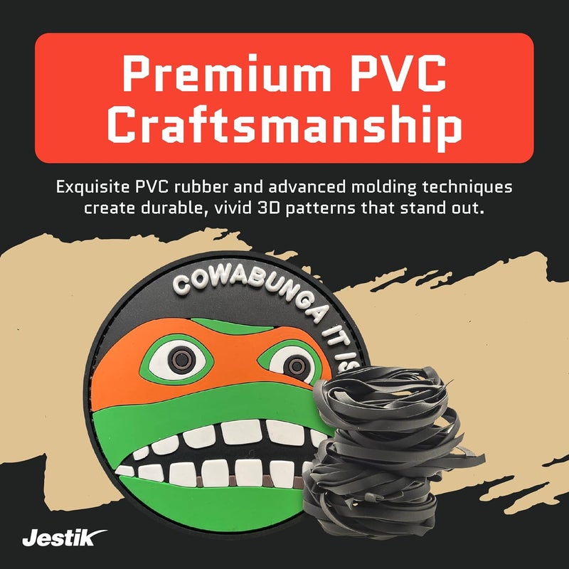 Jestik رقعة PVC، رقع مضحكة، رقعة معنوية تكتيكية فكاهية مع مشبك وحلقة، رقع لطيفة للحقائب، الزي العسكري، الجينز، السترات، السترات الواقية، القبعات والمزيد - كوابونغا - Image 2